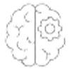 Icon eines Gehirns, das den Aufbau neuer Gewohnheiten symbolisiert, um das Abnehmen leicht zu machen und dauerhaft erfolgreich zu sein